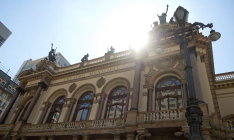 Teatro municipal, em São Paulo.