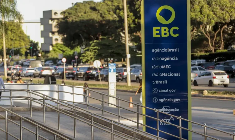 Brasília (DF), 09/05/2025 - Totem da Empresa Brasil de Comunicação (EBC).
Foto: Joédson Alves/Agência Brasil