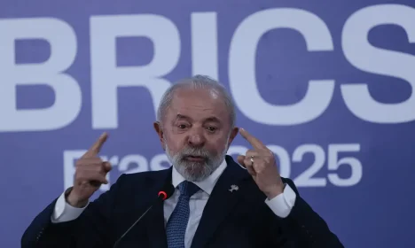 Rio de Janeiro (RJ), 07/07/2025 - Presidente Luiz Inácio Lula da Silva, durante pronunciamento ao final do Brics.
Foto: Joédson Alves/Agência Brasil