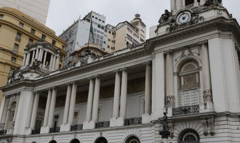 Palácio Pedro Ernesto, sede da Câmara Municipal de vereadores do Rio de Janeiro, no centro da cidade.