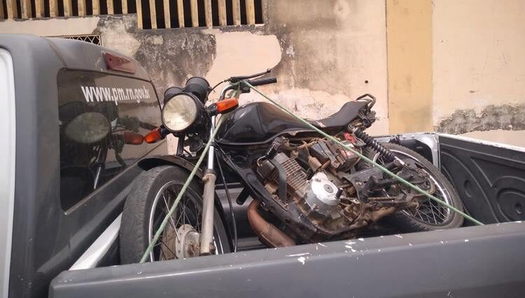 Moto furtada foi recuperada pela Polícia Militar