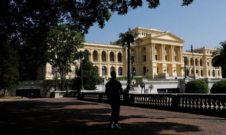 São Paulo SP 07/09/2023   - Museu foi reinaugurado no ano passado, no marco dos 200 anos da Independência do Brasil. Entre as instalações, estão o quadro de Pedro Américo que retrata o Grito do Ipiranga. Entre os mitos a serem desconstruídos, estão a ideia de que esse ato ocorreu de forma isolada e em um cênico dia, assim como ficou gravado no imaginário popular e como foi retratado na pintura. Foto Paulo Pinto/Agência Brasil