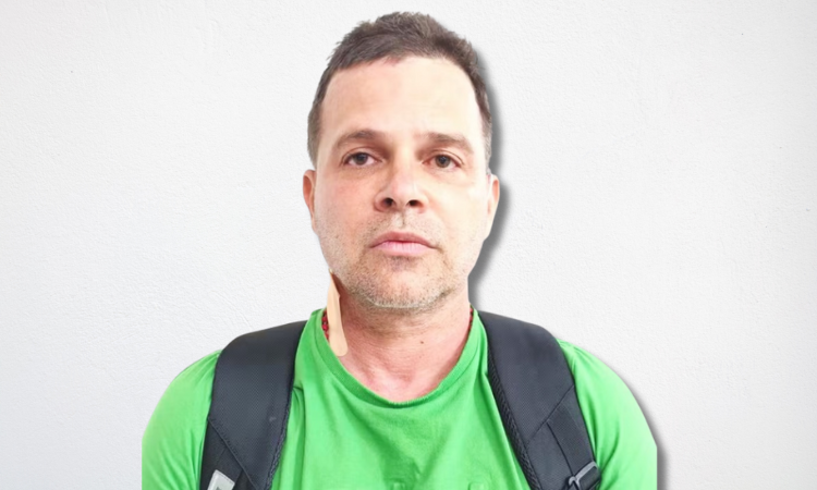 Silvinei Vasques ao ser preso no Paraguai