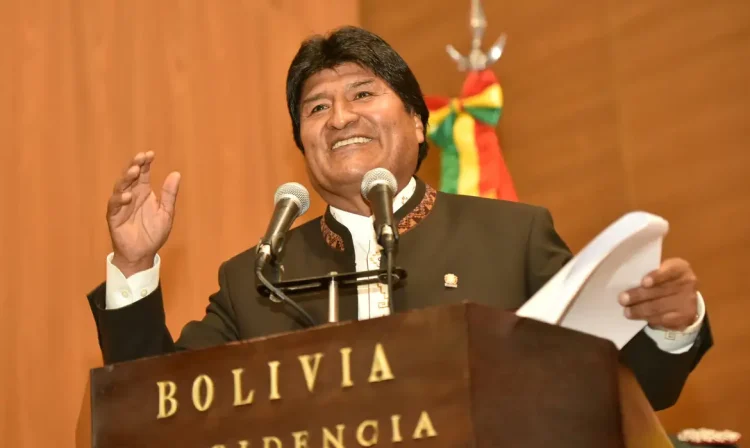 O presidente da Bolívia, Evo Morales