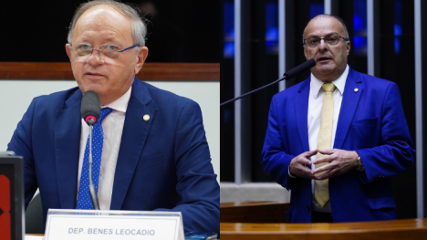 Deputados federais Benes Leocádio (União Brasil) e Paulinho Freire (União Brasil) - Foto: WILL SHUTTER / CÂMARA DOS DEPUTADOS e PABLO VALADARES / CÂMARA