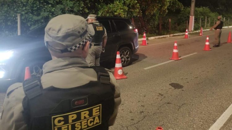 52 motoristas embriagados já foram presos pela Lei Seca nos primeiros dias de 2024 - Foto: Divulgação/CPRE