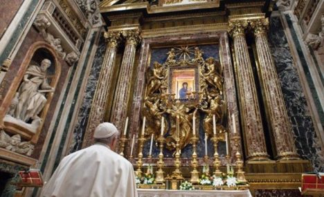 Papa Francisco na Basílica de Santa Maria Maior