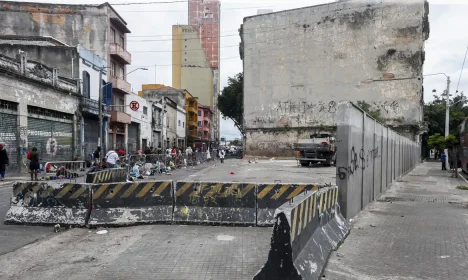 São Paulo (SP), 16/01/2025 - Prefeitura de São Paulo ergue muro na “cracolândia” no centro velho da cidade
Foto: Paulo Pinto/Agência Brasil
