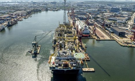 Brasília (DF), 14/07/2025 - Plataforma da Petrobras que reforçará o pré-sal deixa Singapura.
Foto: Petrobras/Divulgação