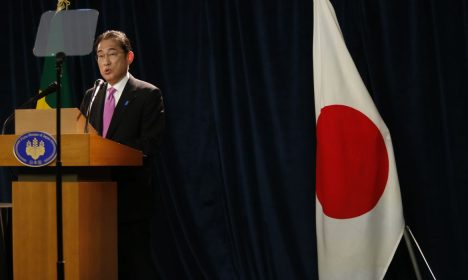 São Paulo (SP) 04/05/2024 - Entrevista coletiva com Primeiro Ministro japonês Fumio Kishida , no hotel Tivoli Mofarrej.

Foto: Paulo Pinto/Agência Brasil