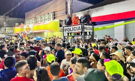 Forças de Segurança atuando no carnaval de Caicó