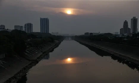 São Paulo (SP) 10/09/2024 Poluição na cidade de São Paulo vista desde o Rio Tietê.

Foto: Paulo Pinto/Agencia Brasil