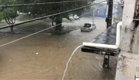 Ponto de Alagamento no final da Avenida Av. Rio Branco em Caicó