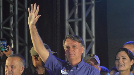 Ex-presidente Jair Bolsonaro durante visita a Natal / Foto: José Aldenir