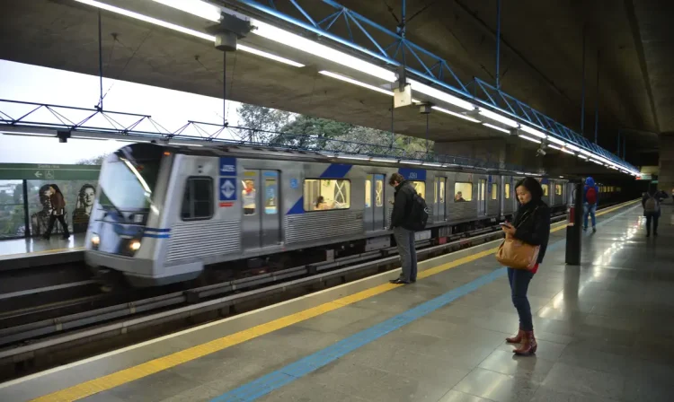 Estação Sumaré da linha verde do metrô de São Paulo.