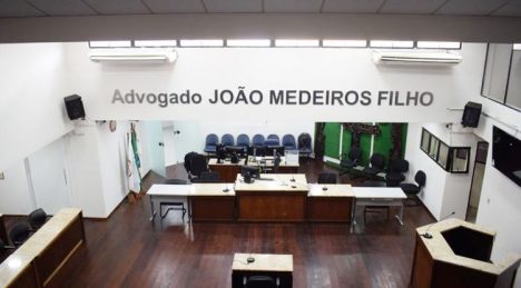 Salão do Júri no Fórum Miguel Seabra Fagundes em Natal