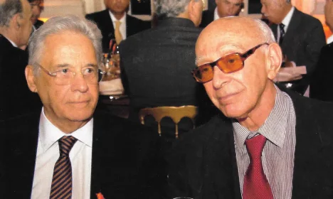 Brasília (DF), 15/05/2025 - Fernando Henrique Cardoso e José Israel Vargas. Foto: ABC/Divulgação