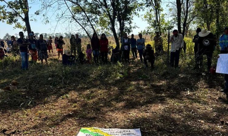 Douradina (MS), 17.07.2024 - Missão do Ministério dos Povos Indígenas e a Força Nacional de Segurança Pública de ampliação do efetivo de segurança para a proteção dos indígenas Guarani Kaiowá. Foto: Eloy Terena/Instagram