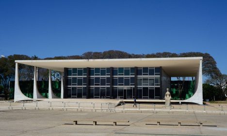 Fachada do edifício sede do Supremo Tribunal Federal - STF