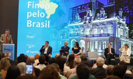 Rio de Janeiro (RJ), 10/02/2026 – O presidente da Financiadora de Estudos e Projetos (FINEP), Luis Antônio Elias durante o lançamento do FINEP Pelo Brasil na Casa Firjan, no Rio de Janeiro. Foto: Tomaz Silva/Agência Brasil