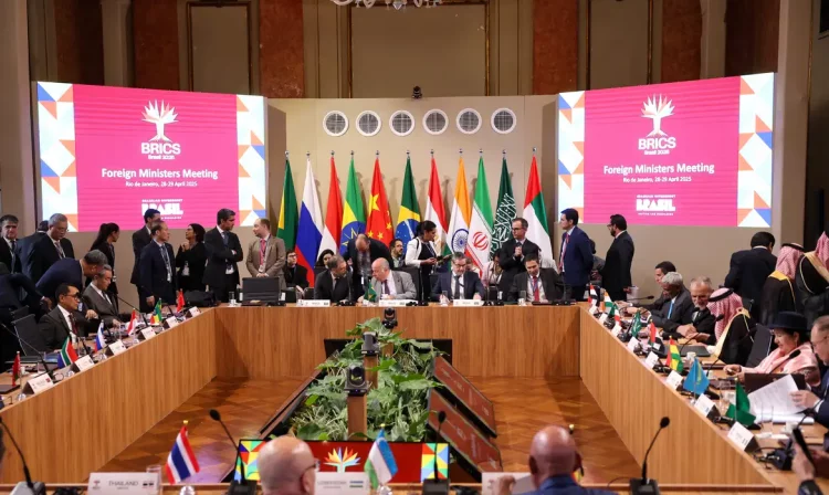 Rio de Janeiro (RJ), 29/04/2025 – Reunião dos ministros de relações exteriores do BRICS no Palácio Itamaraty, no centro do Rio de Janeiro. Foto: Tomaz Silva/Agência Brasil