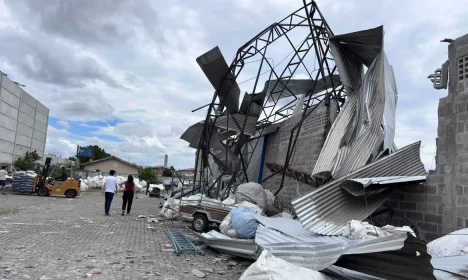 11/01/2026 - Tornado que atingiu o Paraná. Foto: Simepar/Divulgação