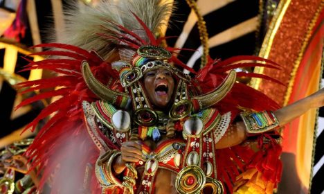 Rio de Janeiro (RJ), 11/02/2024 - Desfile da escola de samba Beija-Flor, do Grupo Especial do carnaval carioca, no Sambódromo da Marquês de Sapucaí. Foto: Tânia Rêgo/Agência Brasil