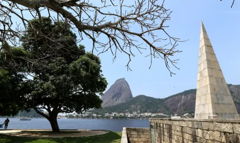 Rio de Janeiro (RJ), 28/02/2023 - Monumento a Estácio de Sá, no aterro do Flamengo, zona sul da cidade. Foto:Tânia Rêgo/Agência Brasil