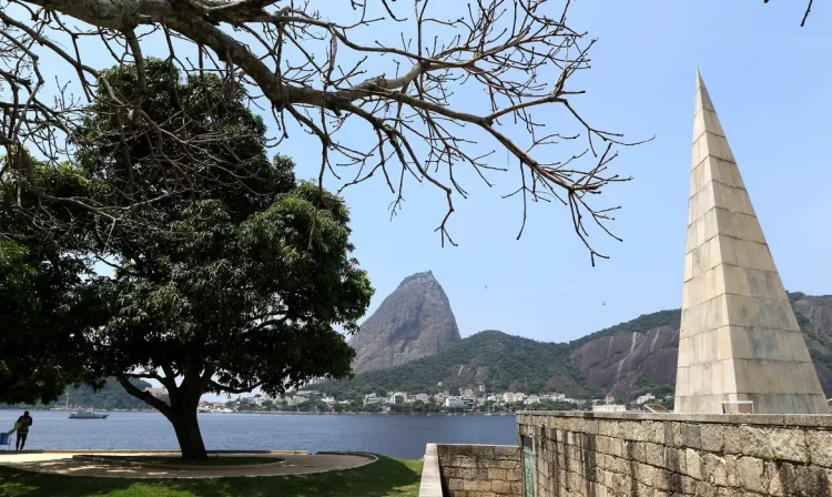 Rio de Janeiro (RJ), 28/02/2023 - Monumento a Estácio de Sá, no aterro do Flamengo, zona sul da cidade. Foto:Tânia Rêgo/Agência Brasil