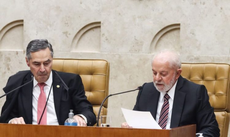 Brasília, (DF) – 01/02/2024 - O Supremo Tribunal Federal (STF) realiza sessão solene de abertura do Ano Judiciário de 2024, participam da cerimônia os presidentes da República, Luiz Inácio Lula da Silva, do Supremo, Luís Roberto Barroso. Foto Valter Campanato/Agência Brasil.