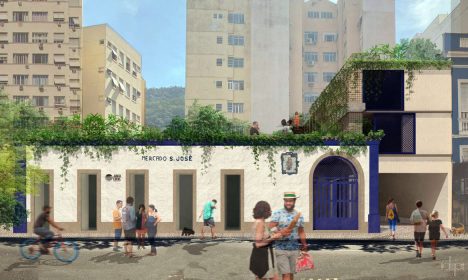 Projeto de revitalização do Mercadinho São José, em Laranjeiras, zona sul do Rio de Janeiro. Divulgação/Prefeitura RJ