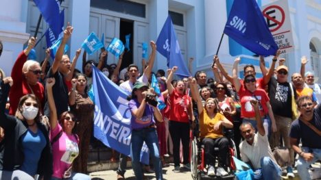 Professores desejam diálogo com a Prefeitura a retirada do novo PL da Câmara Municipal. Foto: Sinte/RN