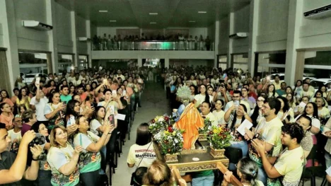 Procissão de Santa Luzia tem auditório lotado de membros das mais diversas comissões / Foto: Igor Melo