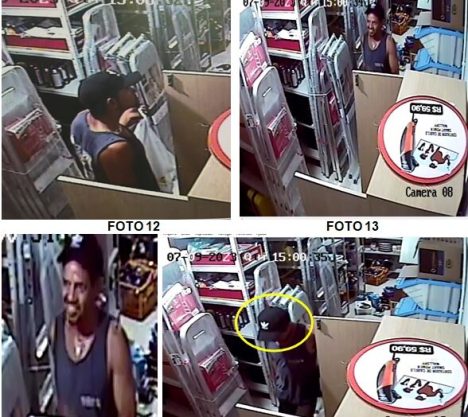 Policia divulga imagens para solucionar caso / Foto: divulgação