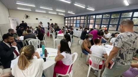 Mutirão de mediação nacional do seguro habitacional reúne as justiças Federal e Estadual, a Caixa Econômica, as Seguradoras e o escritório de advocacia Gamborgi, Bruno e Camisão. Foto: Reprodução