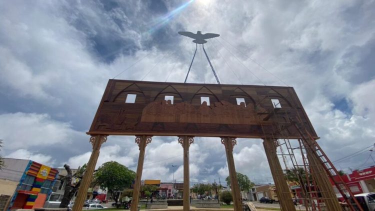 Santa Ceia instalada em Ceará-Mirim. Foto: Divulgação.