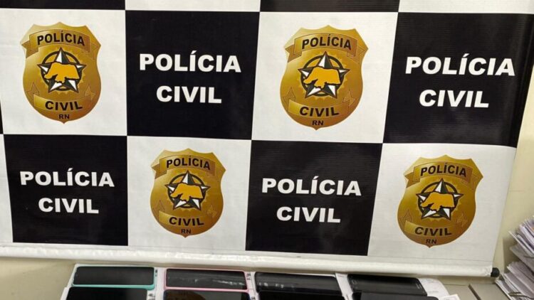 Celulares recuperados pela Polícia Civil / Foto: divulgação