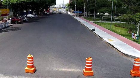 Rua Trairi, em Natal, tem trecho interditado nesta terça-feira - Foto: STTU