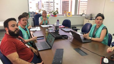 Sala de Situação para acompanhamento da dengue no RN. Foto: Sesap/RN.